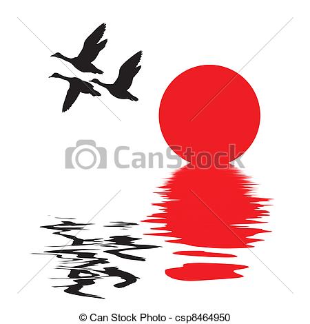 450x470 Ducks Flying Illustrations And Clipart. 1,501 Ducks Flying Royalty