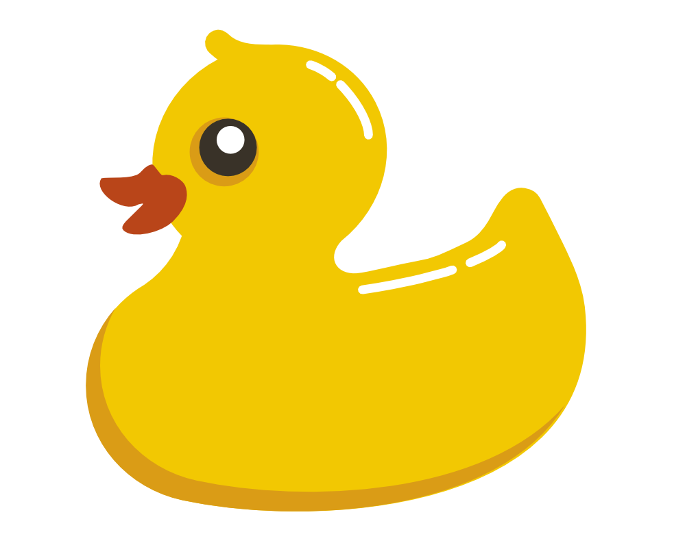 999x793 Rubber Duck Silhouette