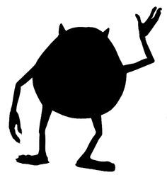 236x247 Disney Monsters Inc Silhouettes
