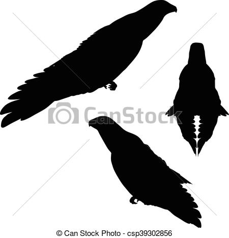 450x467 Eps 10 Vector Illustration Of Eagle Silhouette Clipart Vector