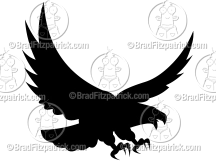 432x324 Vector Eagle Silhouette! See My Eagle Vector Silhouette Clip Art!