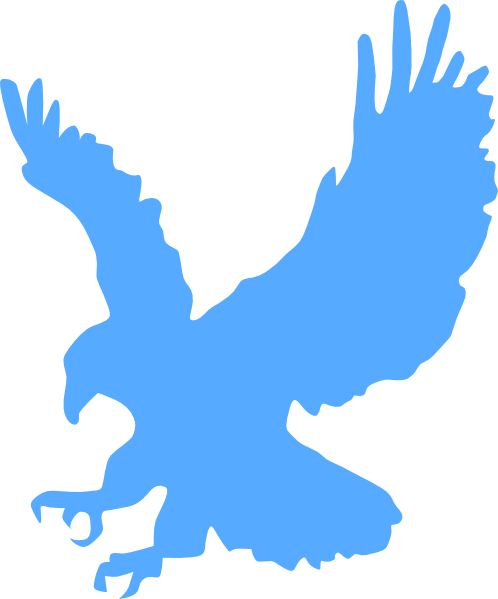 498x599 Blue Eagle Clip Art
