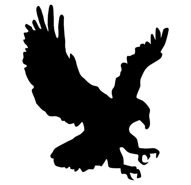 Eagle Silhouette Flying at GetDrawings | Free download