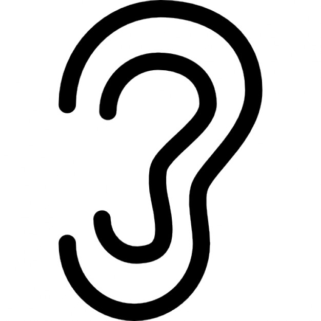 626x626 Ear Outline Icons Free Download