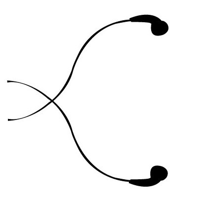 413x403 Free In Ear Headphones Silhouette Vector