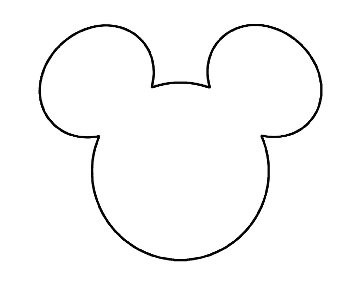 1500x1159 Mickey Mouse Ears Head Outline Disneyland Disney World Trips
