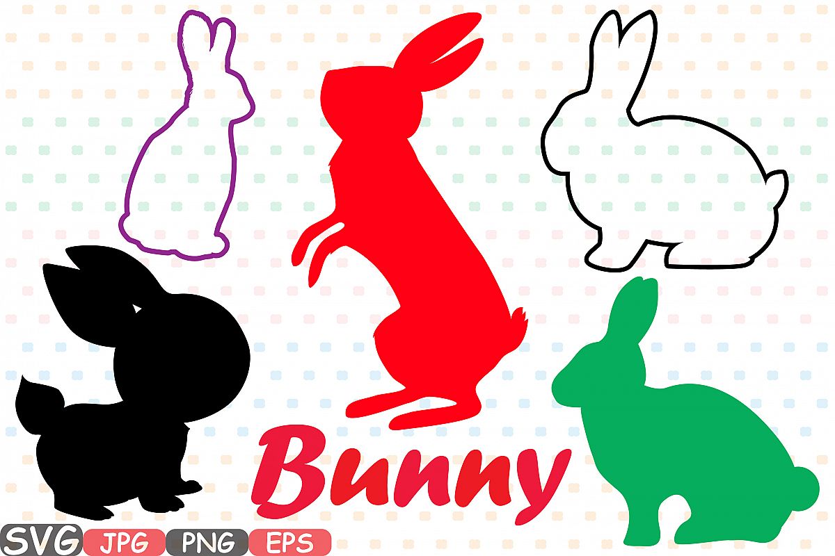 1200x800 Easter Bunny Silhouette Svg Cutting Fil Design Bundles