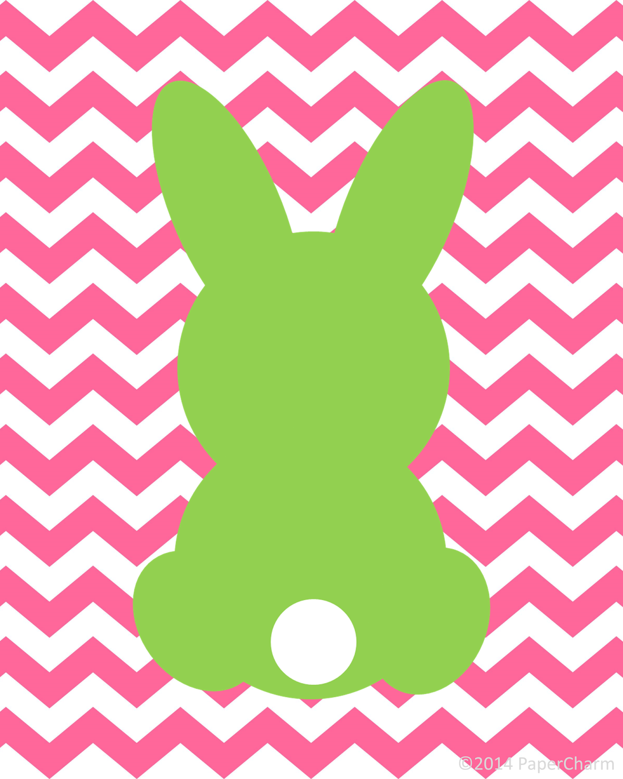 1280x1600 Papercharm Free Bunny Silhouette Easter Printable Art