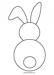 191x264 Easter Bunny Template