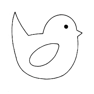 300x300 Easter Chick Outlines Happy Easter 2018