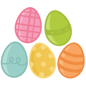 300x300 Easter Egg Set Svg Scrapbook Cut File Cute Clipart Files