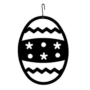 300x300 Iron Easter Egg Silhouette