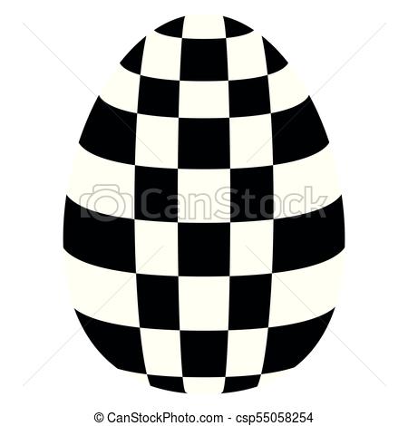 450x470 Isolated Easter Egg Silhouette Icon. Vector Illustration