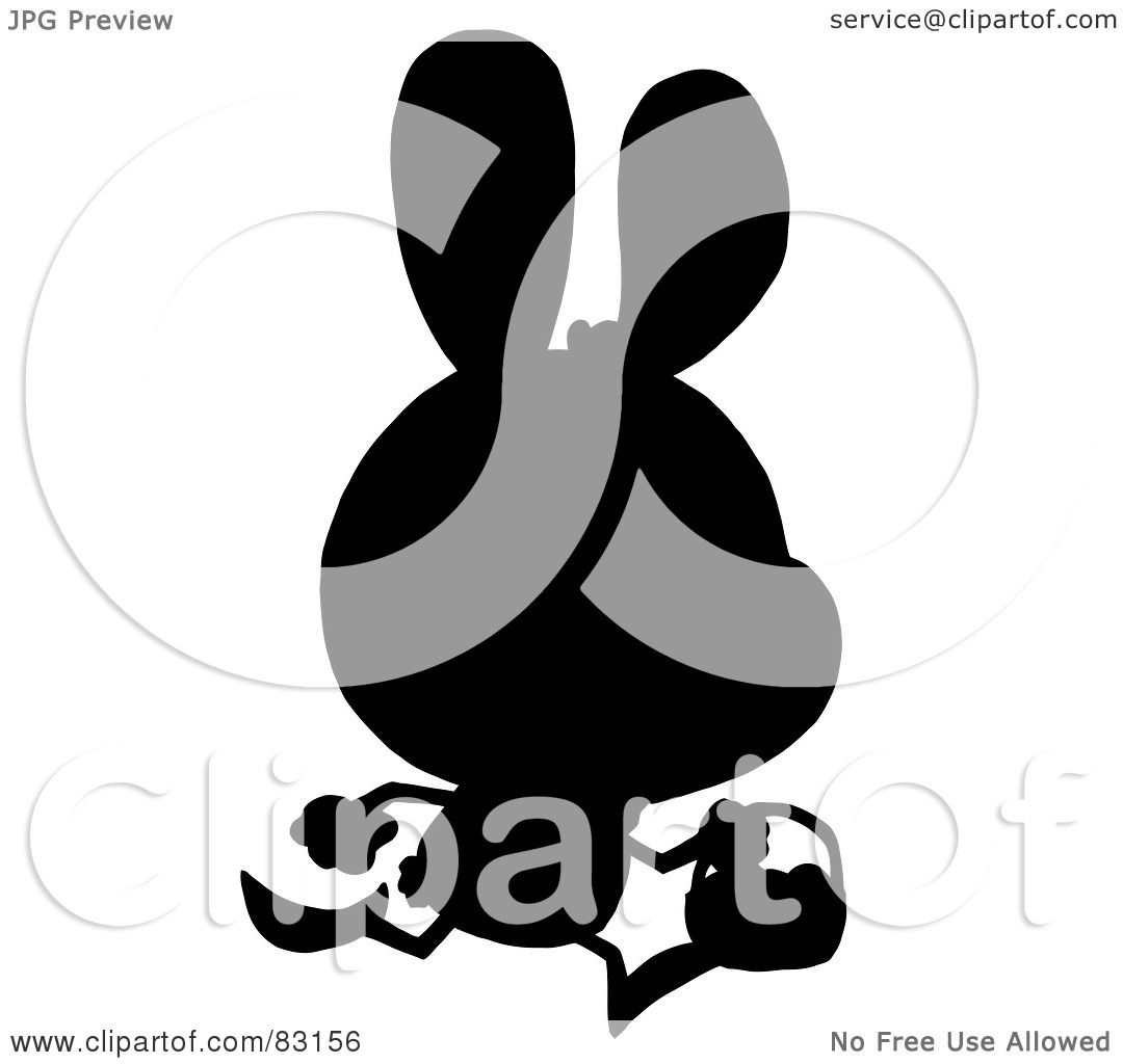 1080x1024 Royalty Free (Rf) Clipart Illustration Of A Solid Black Silhouette