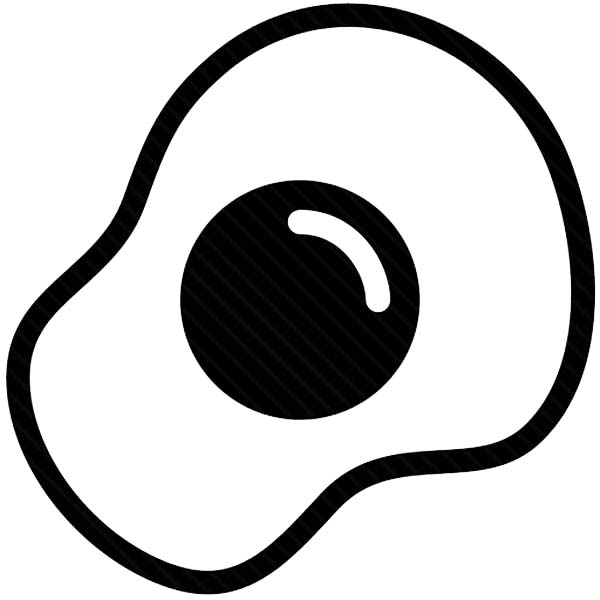 600x600 Spicy Fried Egg Coloring Pages