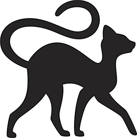 459x463 Black Sphynx Abyssinian Egyptian Kitty Cat Silhouette