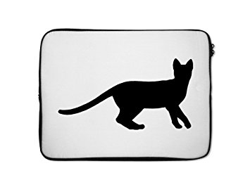 355x266 Egyptian Mau Cat Silhouette Laptop Sleeve Case Bag
