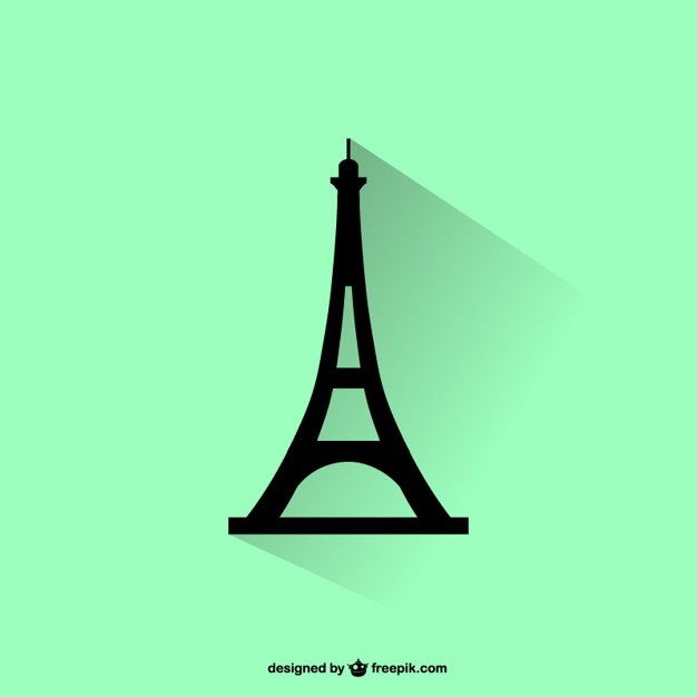 626x626 Eiffel Tower Silhouette Vector Free Download