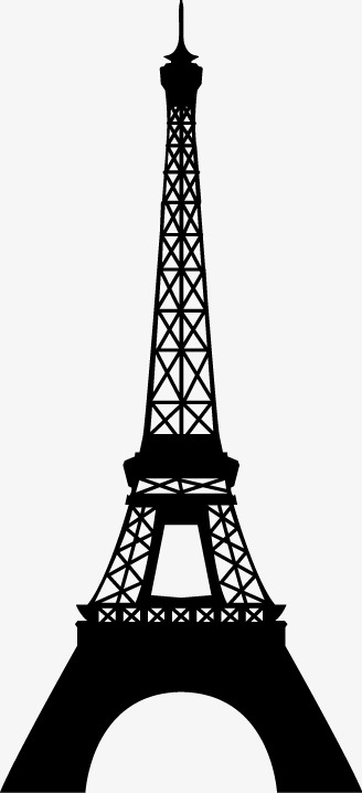 328x718 Eiffel Tower, Eiffel Tower Silhouette, Paris Landmark Png Image