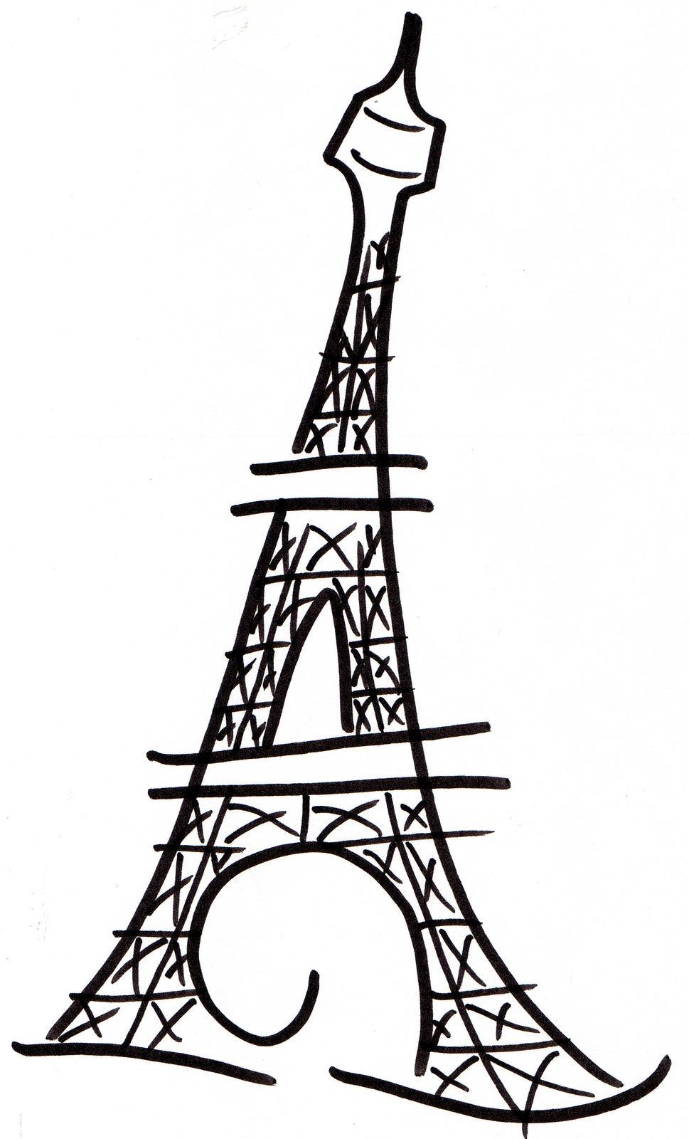 969x1600 Eiffel Tower Silhouette Clipart Free Stock Photo Public Domain 2