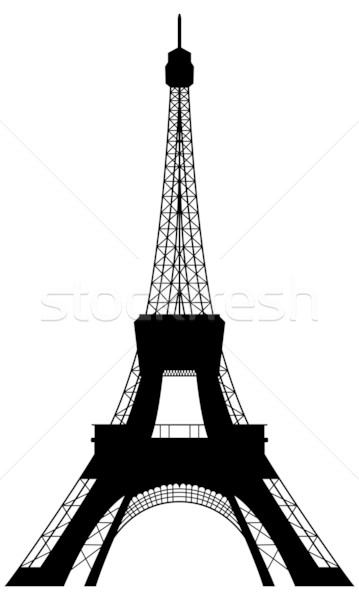 359x600 Eiffel Tower Silhouette Vector Illustration Pavel Konovalov