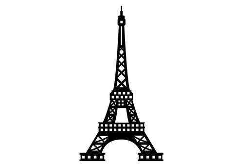 481x340 Free Cliparts Silhouette, Eiffel Tower