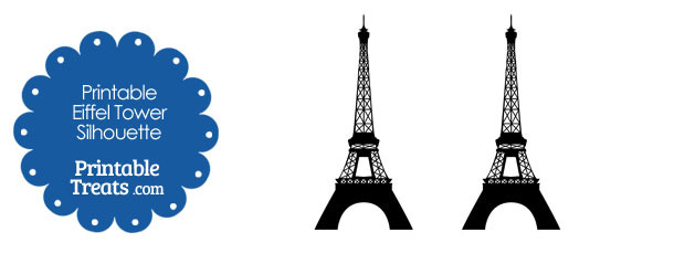 610x229 Printable Eiffel Tower Silhouette Printable