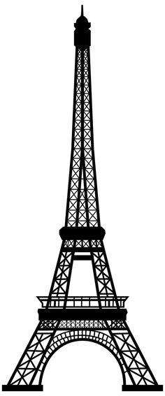 236x567 Eiffel Tower Silhouette Clipart Free Stock Photo