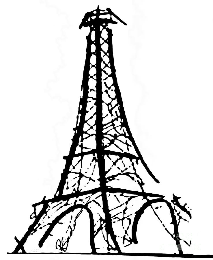 738x900 Eiffel Tower Silhouette Vector Artsilhouette Clip Art