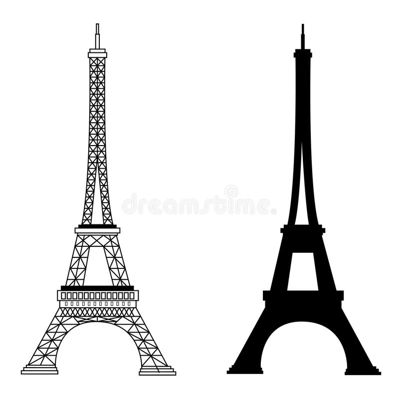 800x800 Stock Vector Eiffel Tower Icon In Outline Style Isolated On White