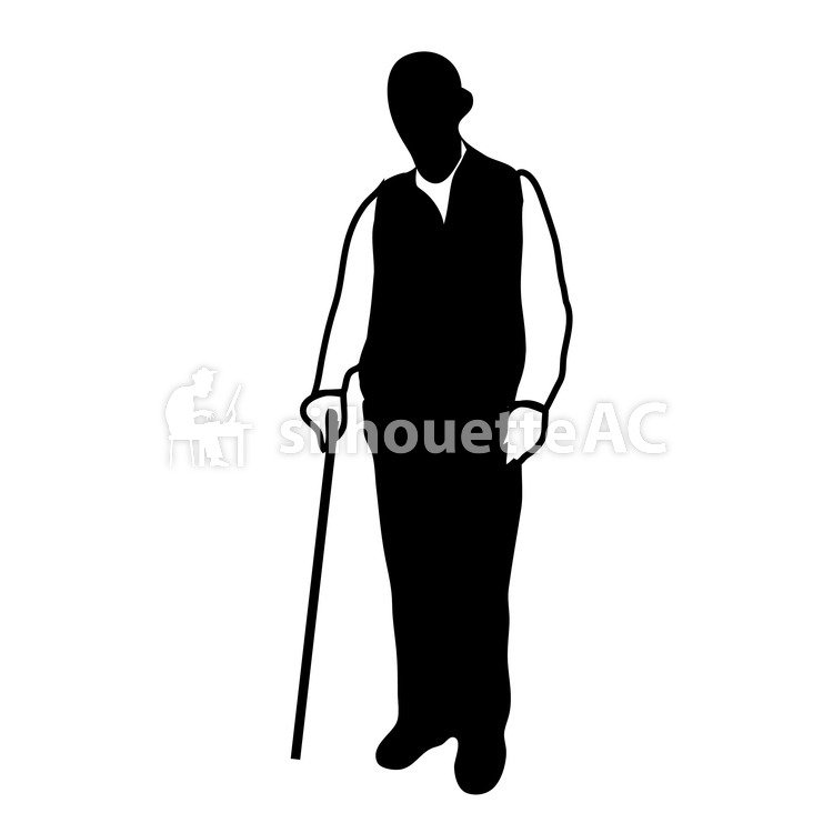 750x750 Free Silhouettes Grandpa, Elderly People