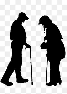 260x365 Silhouette Of The Elderly Png Images Vectors And Psd Files