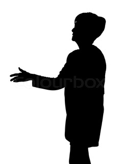 239x320 Side Profile Portrait Silhouette Of Elderly Lady With Glasses