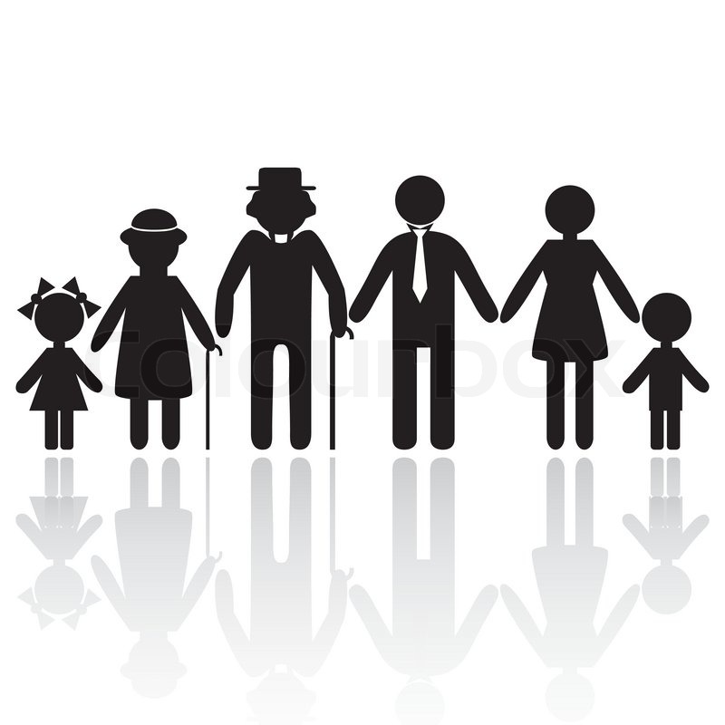 800x800 Grandma Silhouette Clipart