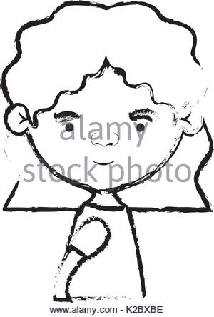 300x444 Silhouette Half Body Elderly Woman With A Cane Without Face Stock
