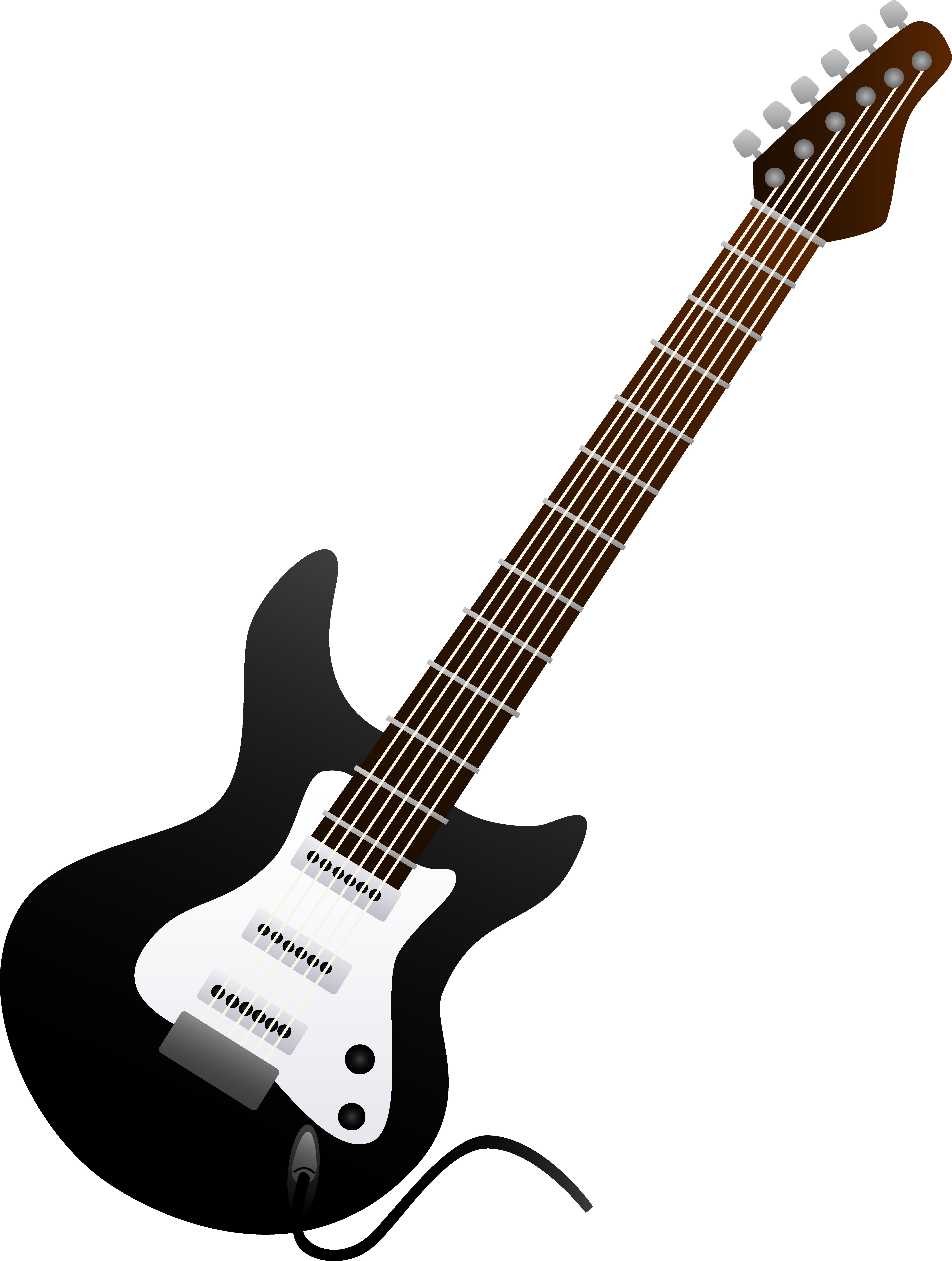 5971x7908 Electric Guitar Silhouette Clip Art
