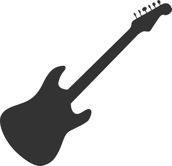 600x580 Guitar Silhouette Free Vector In Adobe Illustrator Ai ( Ai