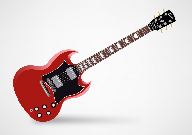 800x565 Sg Guitar Free Vector