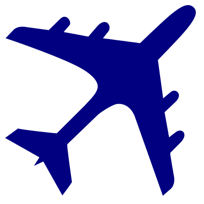 400x400 Fileairplane Silhouette Navy.svg