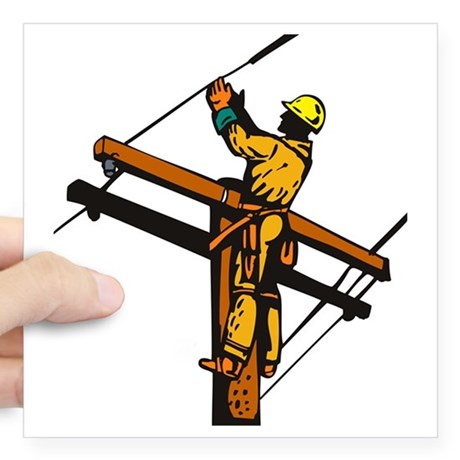 460x460 Power Lineman Stickers