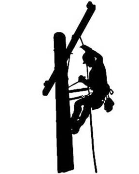 Electrical Lineman Silhouette at GetDrawings | Free download