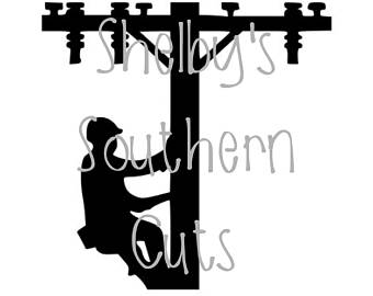 340x270 Lineman Silhouette Etsy