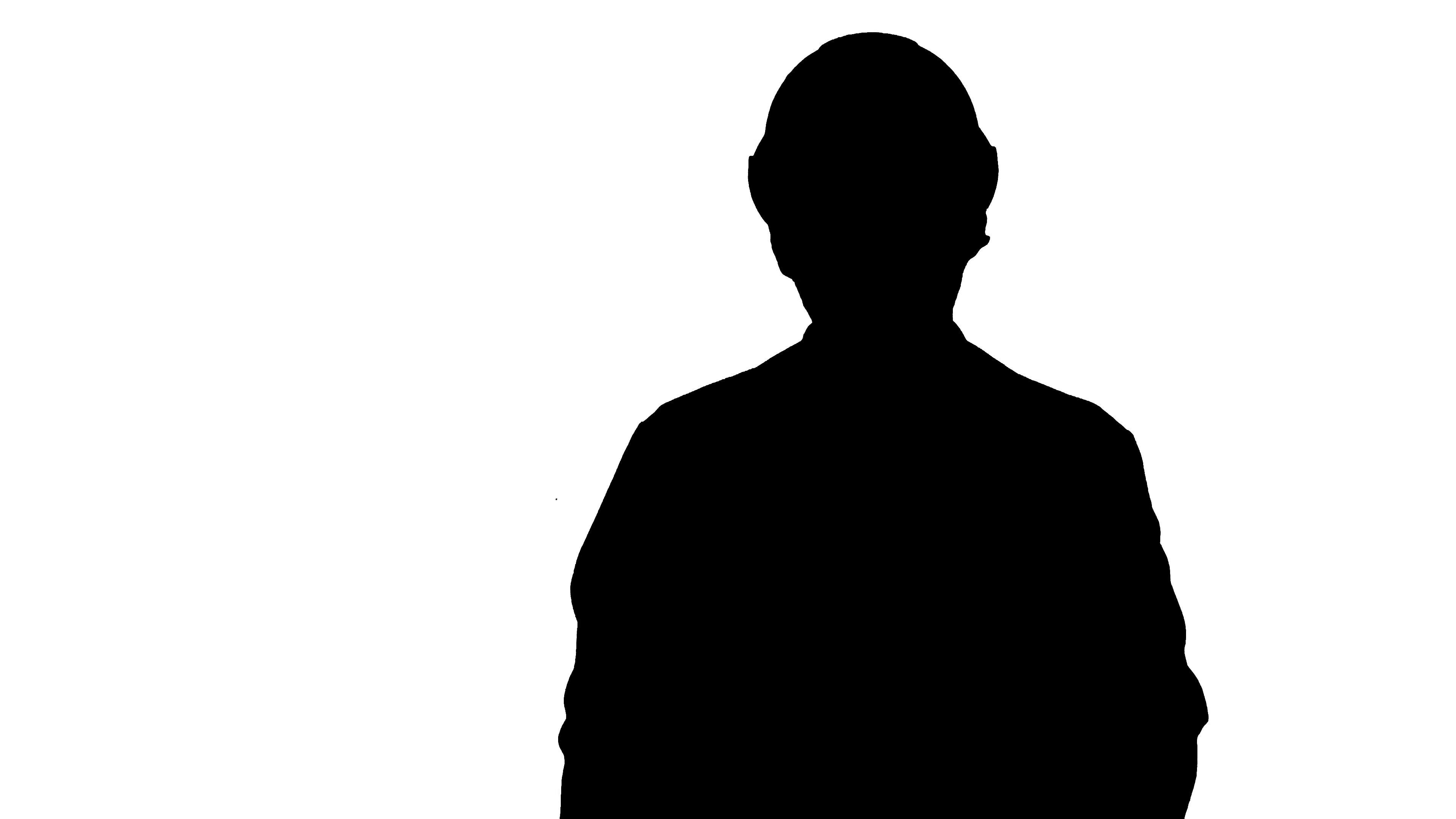 3840x2160 Silhouette Frustrated Workman In Helmet Over Track Matte Stock