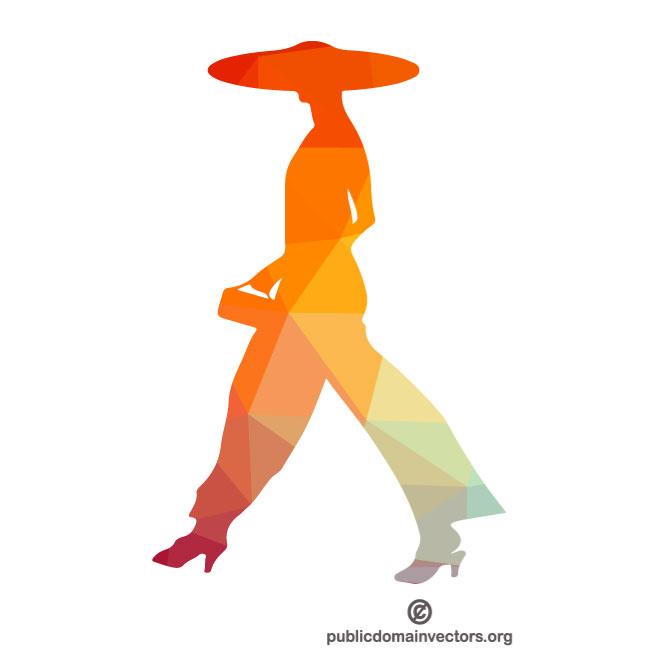 660x660 Elegant Lady Vector Silhouette