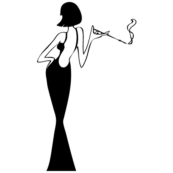 600x600 Elegant Reindeer Silhouette