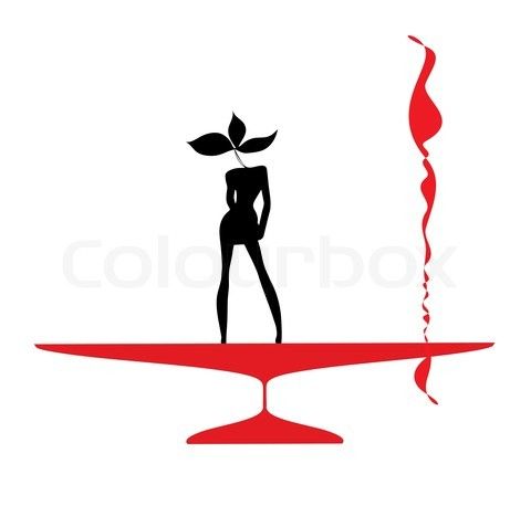 480x477 Elegant Silhouette Woman Wine