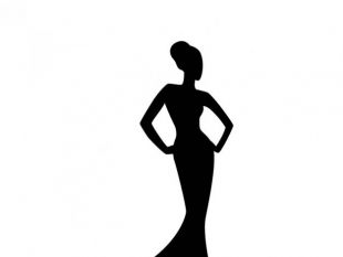 310x233 Elegant Woman Silhouette Free Vector Free Vectors Ui Download