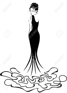 236x325 Woman Elegant Silhouette