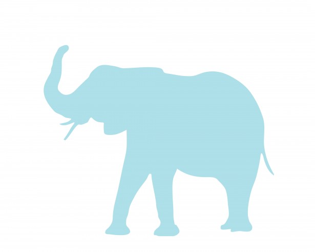 615x491 Elephant Blue Clipart Free Stock Photo