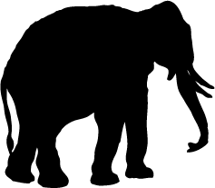 237x207 Elephant Silhouette Clip Art